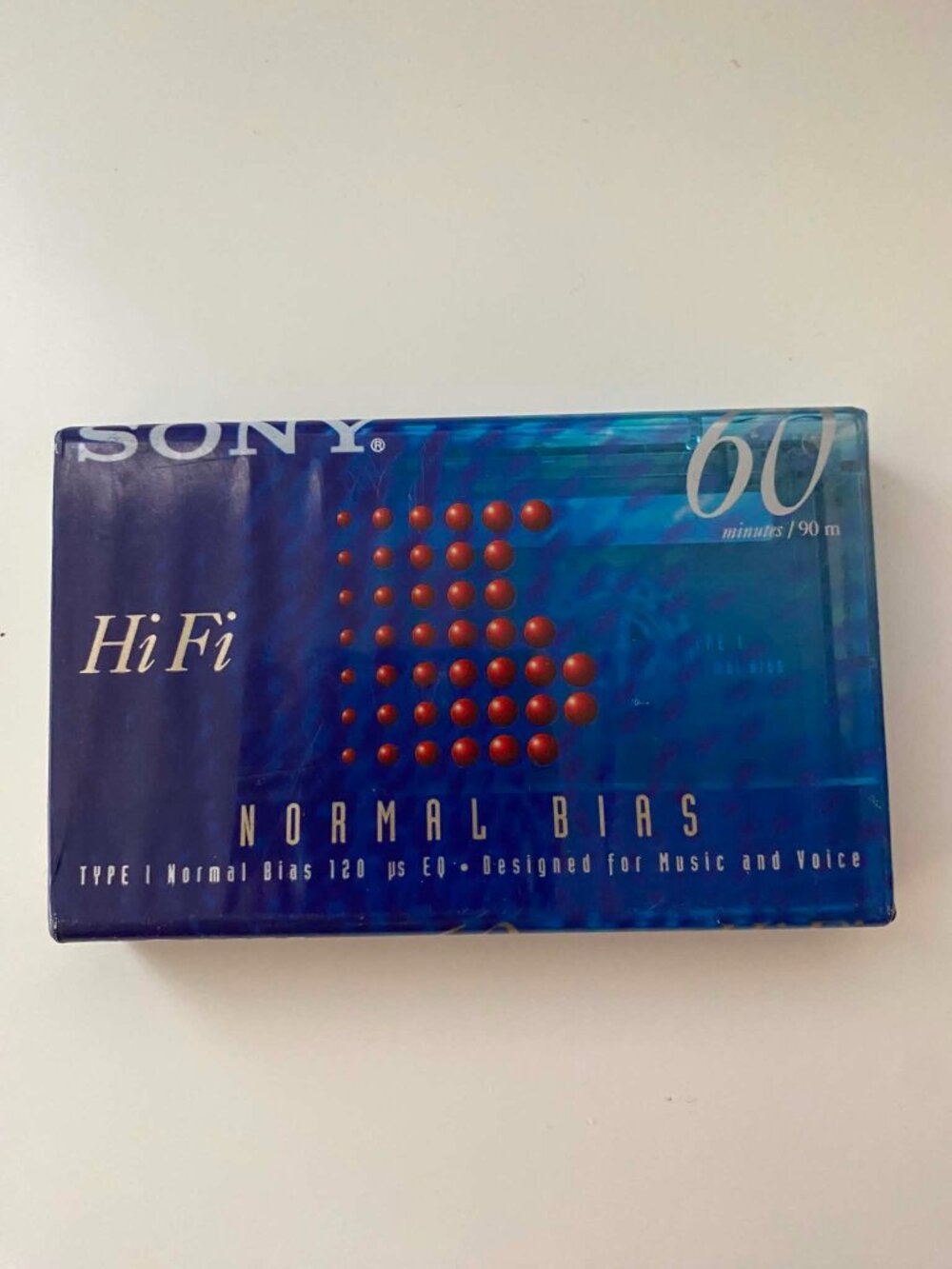 SONY HiFi 60 Mins/90m  C-60HFB Blank Tape IEC I Type I Normal Bias Cassette Tape